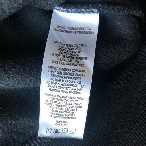 Tommy Hilfiger sport black sweatshirt logo sleeve size small hoodie crewneck - Picture 4 of 7